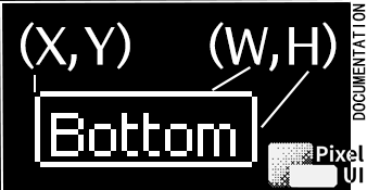 TextButton geometry